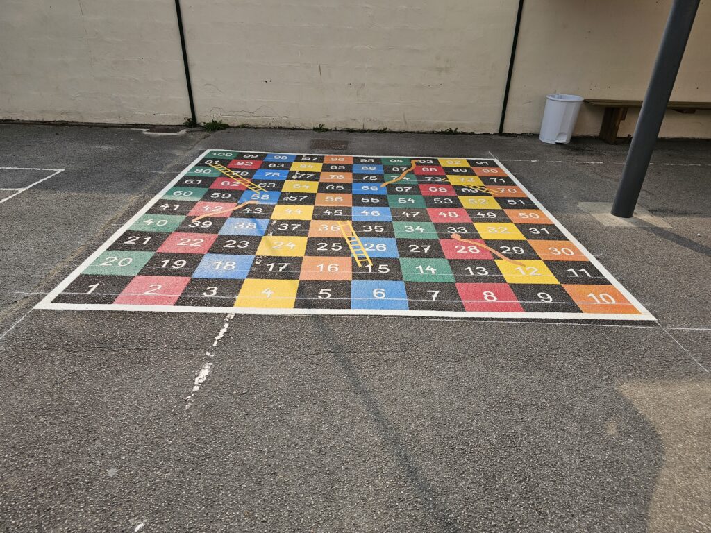 Cour de récréation, jeux de cour de récréation primaire